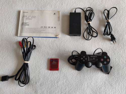 Playstation 2 Console + 15 Games (PS2 Slim)