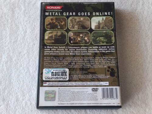 Metal Gear Solid 3: Subsistence - PS2/Playstation 2 Game (PAL)