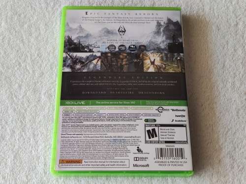 The Elder Scrolls V: Skyrim (Legendary Edition) - Xbox 360 Game (PAL)