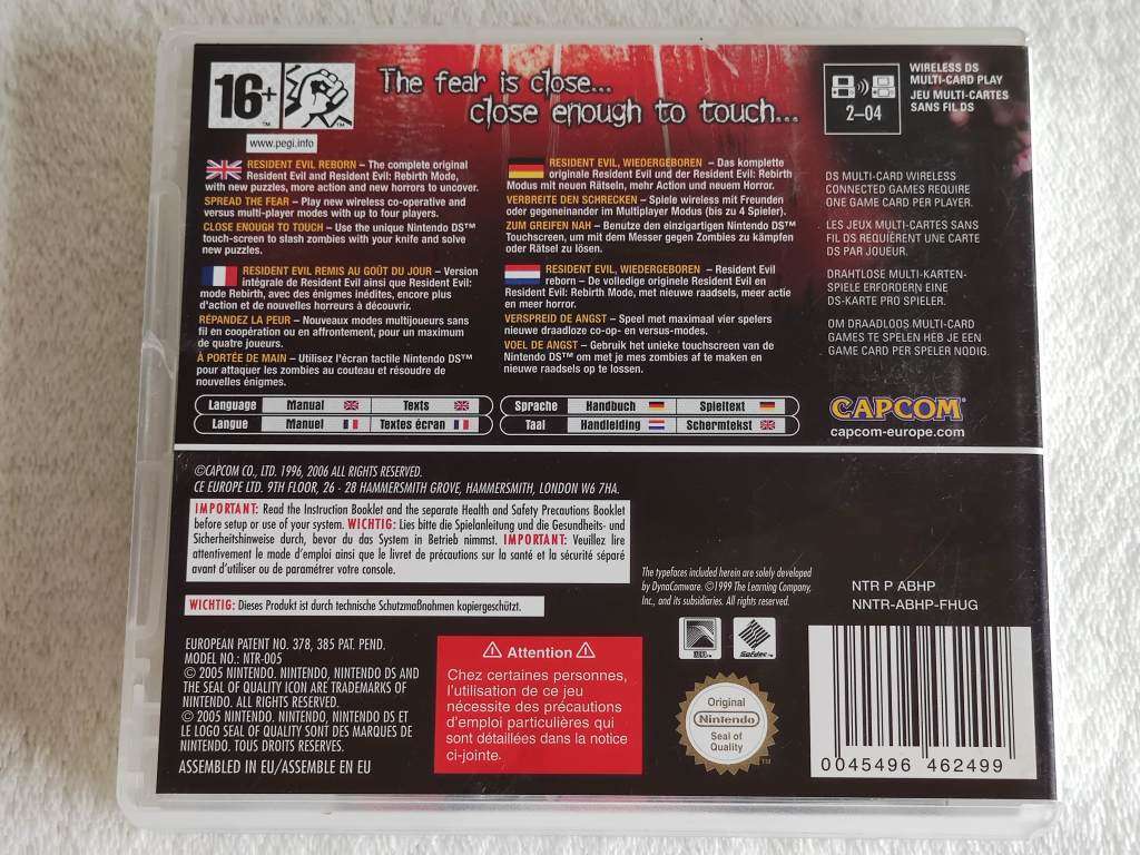 Resident Evil Deadly Silence - Nintendo DS Game
