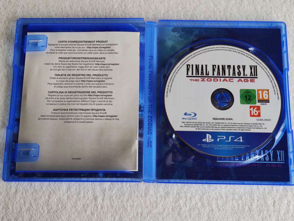 Final Fantasy XII The Zodiac Age - PS4/Playstation 4 Game