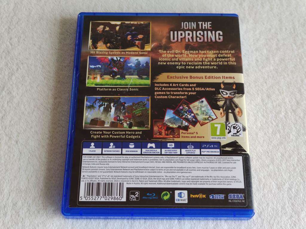 Sonic Forces - PS4/Playstation 4 Game