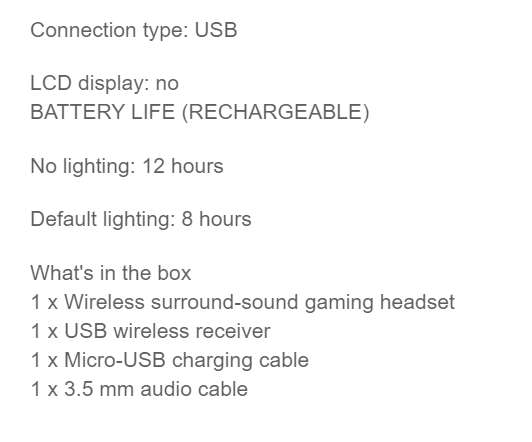 Logitech G935 - Wireless Gaming Headset (PS5/PS4/PC/Nintendo Switch)