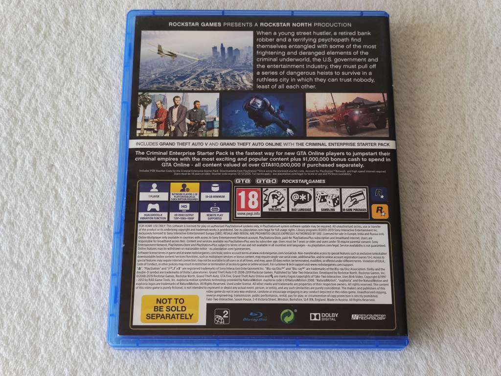 GTA V / Grand Theft Auto 5 - PS4/Playstation 4 Game