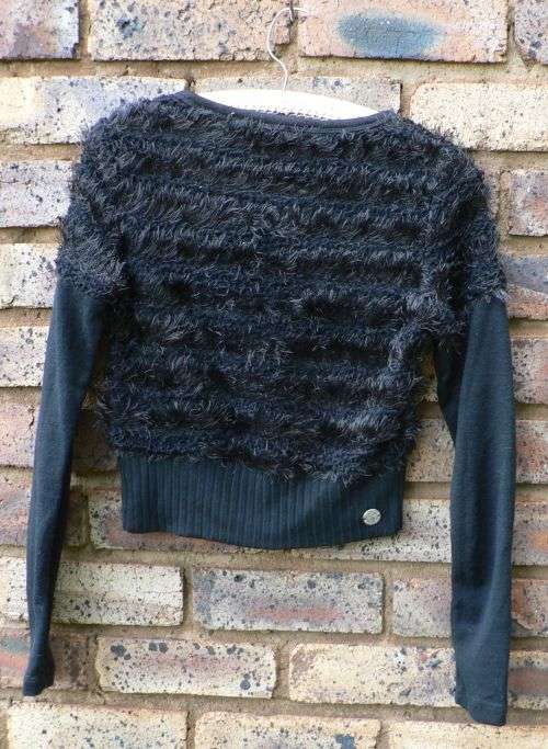 Smash cropped black sweater top - Size S - M