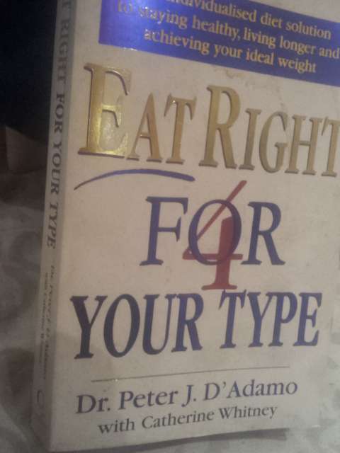 eat right for your blood type