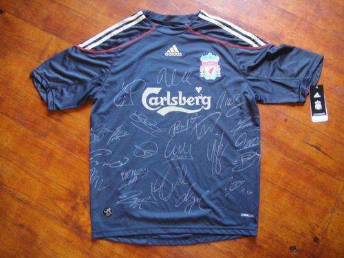 Liverpool Signed Shirt - Away Shirt - With Certificate of Authenticity- CRAZY R1 auction.