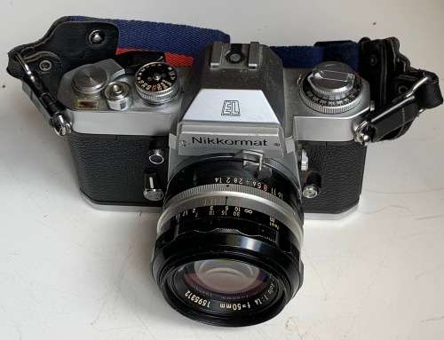 Nikkormat EL and 50mm f/1.4 Nikkor lens