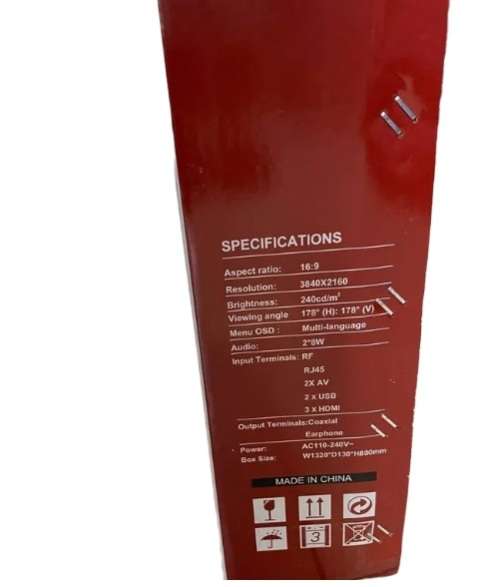 55 inch Cinematic 4K UHD smart tv!