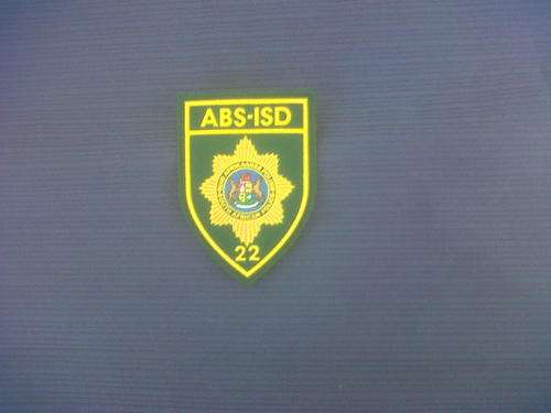 SA Police ABS/ISD Chest Badge Unit 22 International Shipping add R350