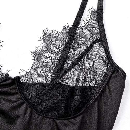 V-Lace Bodysuit Sexy Lingerie -  Size Large