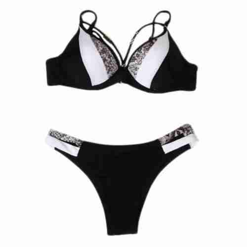 Leopard Print Sexy Bikini Swim Wear Swimming Costume - M