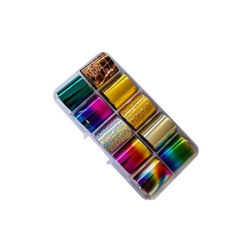 Nail Foil Transfer Sticker Decoration 10 Colors - Cobra