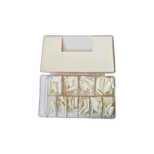 500 Piece Nail Extention Half Tips - White