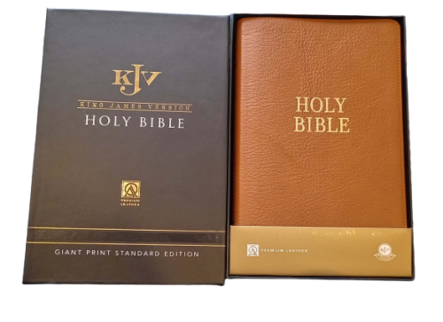 King James Version Giant Print Bible - Gold Gilding
