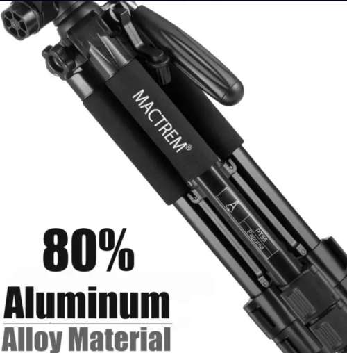 Lightweight Aluminum Mactrem PT55 Travel Camera Tripod for Dslr and phone