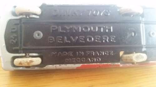 French Dinky #24d Plymouth Belvedere 2