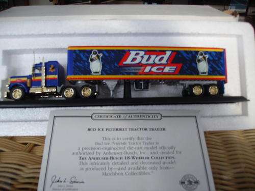 Matchbox Dinky #DYM36677 - Bud Ice Peterbilt Tractor Trailer.mint condition