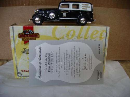 Matchbox Dinky #DYM38021 - 1933 Cadillac - Salt Lake City  Police - near mint condition