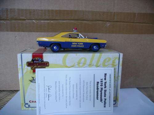 Matchbox Dinky #DYM96664 New York State Police 1970 Plymouth Roadrunner -  near mint condition