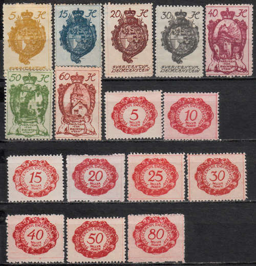 Liechtenstein part sets , M/H