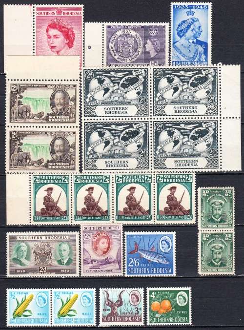 Southern Rhodesia selection , M/H & MNH