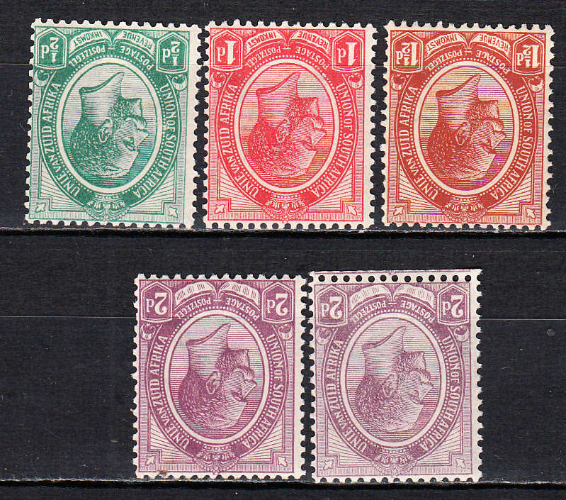 Union of South Africa 1913 KG V inverted W/M , M/H & MNH