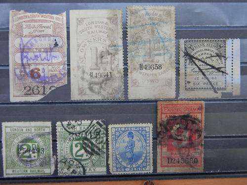 British railway stamps ,  some poor condition