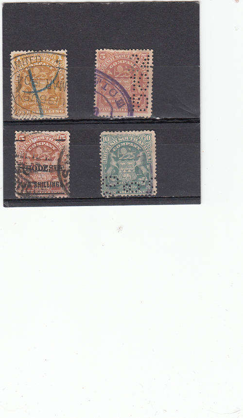 BSAC  1908 selection , used  ( 1s, 5s,10s & 2s on 5s )