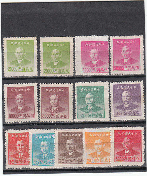 China part set , most MNH       (3 scans )