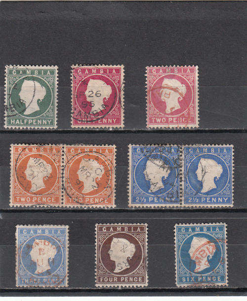 Gambia QV part set , used