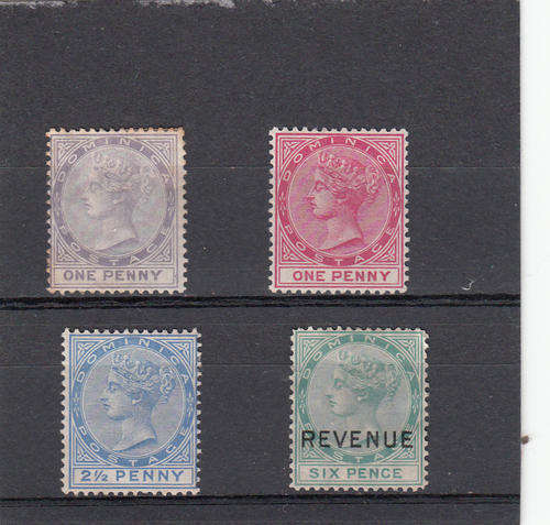 Dominica QV part set , M/H