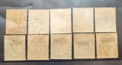 Union of South Africa 1913 KG V part set, M/H