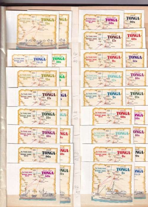 Sierra Leone , Tonga and Burundi in 8 page stock book , MINT ( 16 Scans )