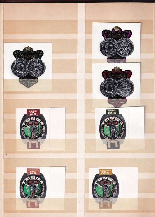 Sierra Leone , Tonga and Burundi in 8 page stock book , MINT ( 16 Scans )