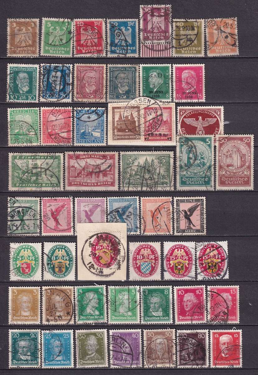 Germany 1924 > Reich used collection on 13 pages Lot 2
