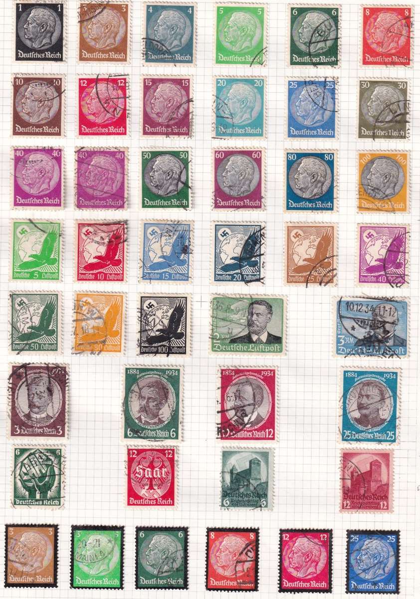 Germany 1924 > Reich used collection on 13 pages Lot 2