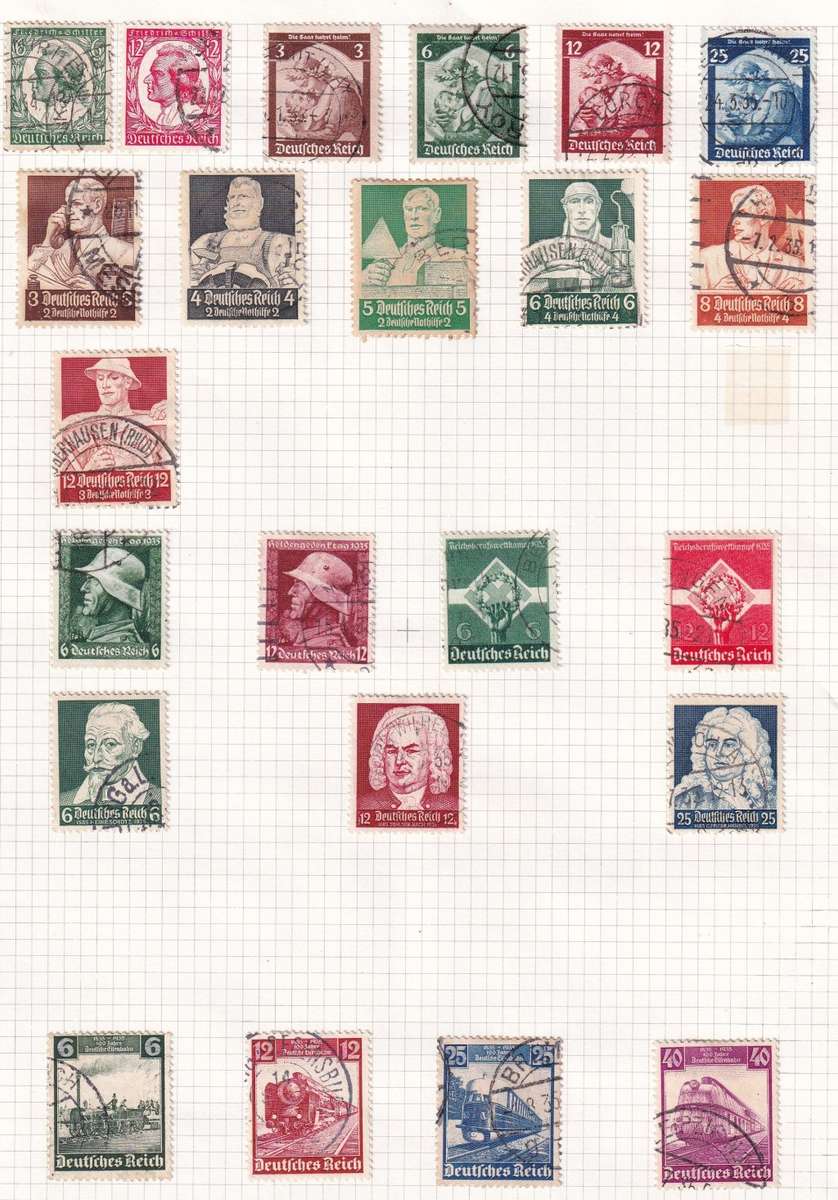 Germany 1924 > Reich used collection on 13 pages Lot 2