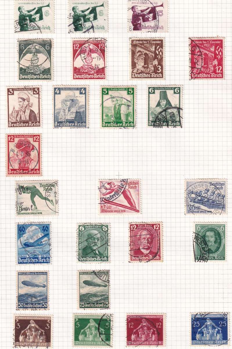 Germany 1924 > Reich used collection on 13 pages Lot 2