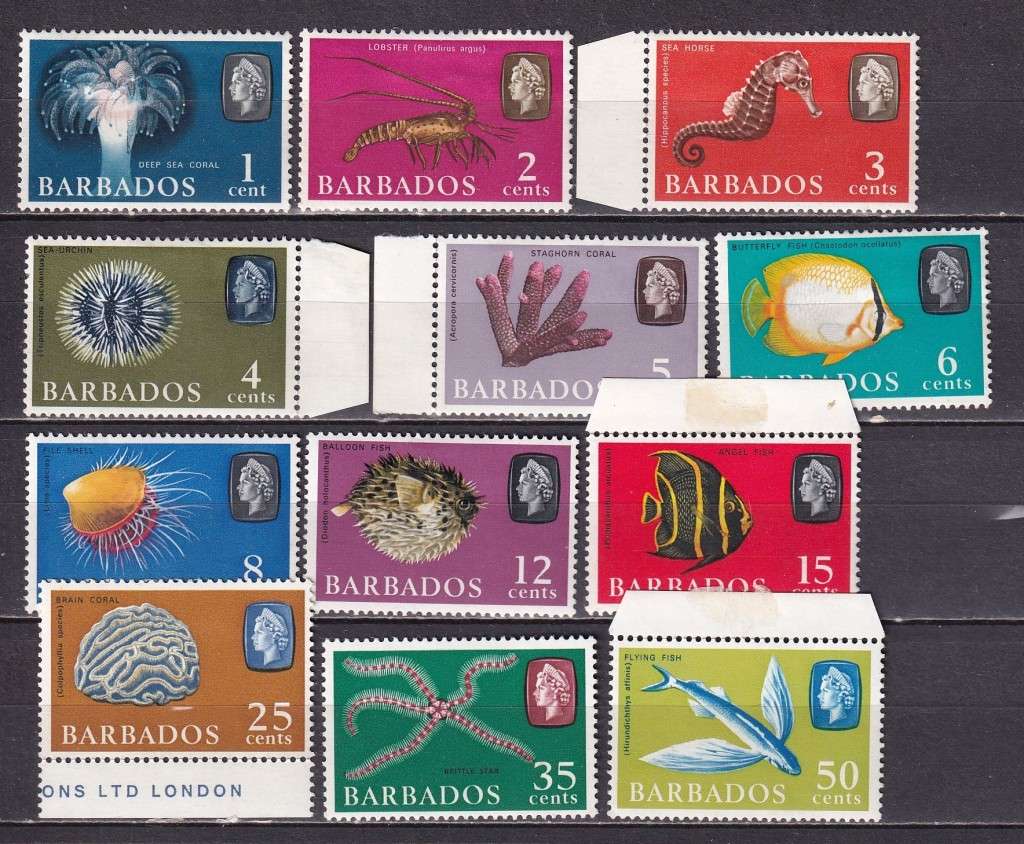 Barbados part sets , M/H          ( 2 x scans)