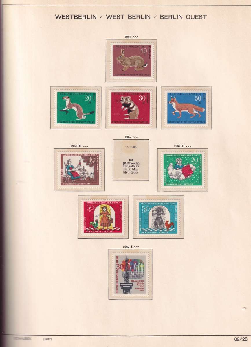 Germany Schaubek pre printed album 1950-1984 sets and part sets, M/H & used   (15 scans)