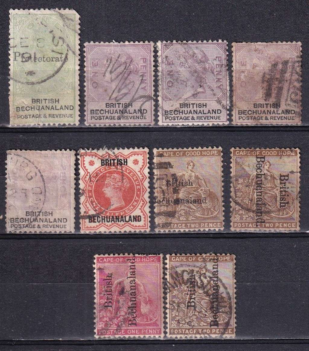 Bechuanaland Protectorate  QV 1887> part sets, used mixed condition     (CV R1500)