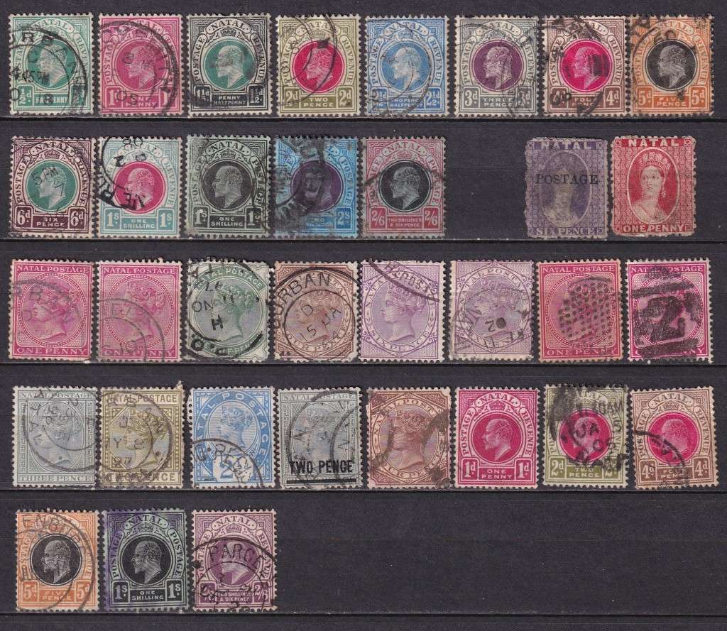 Natal 1882 > QV part sets (CA), used           ( faults, 2X SCANS)