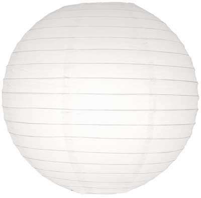 Chinese Lantern (1 x Medium)(WHITE) Paper Lantern for Weddings & Functions