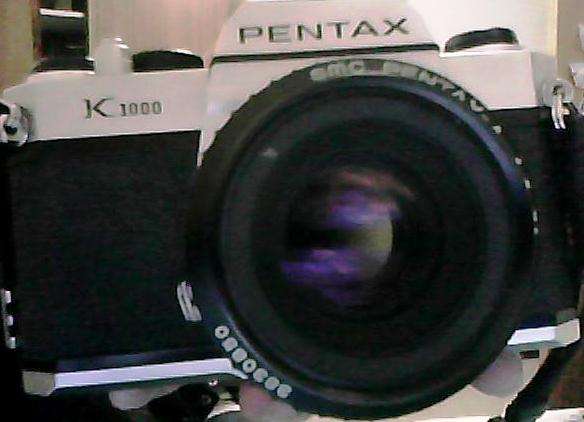 Pentax K1000 camera, SMC Pentax-A 50 mm lens
