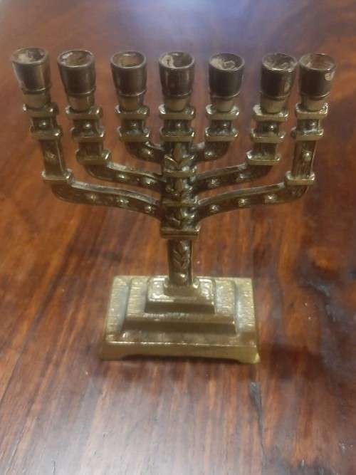 Vintage Hen Holon Israel Menorah.  Jewish Hanukkah.