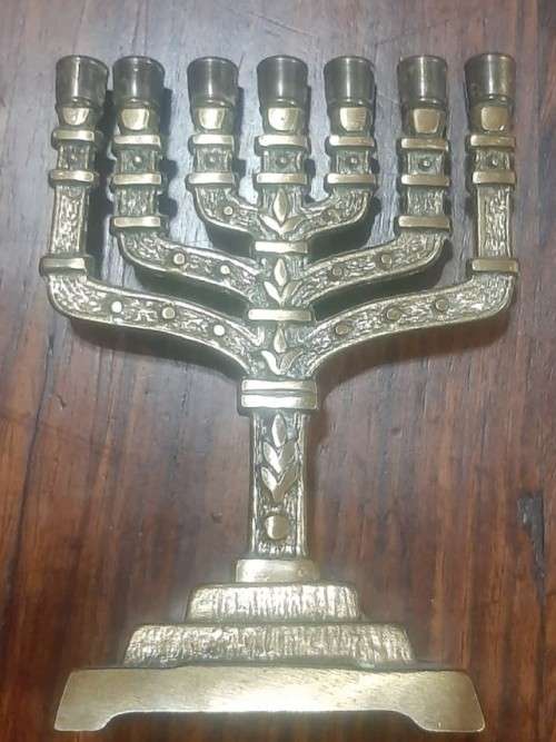 Vintage Hen Holon Israel Menorah.  Jewish Hanukkah.