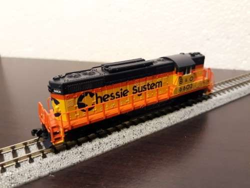 N Scale Atlas #48422 GP-9 Chessie #B&O 6602