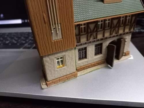 N Scale Vollmer 21072 Half Timbered Fire Station