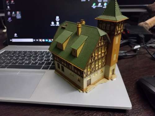 N Scale Vollmer 21072 Half Timbered Fire Station